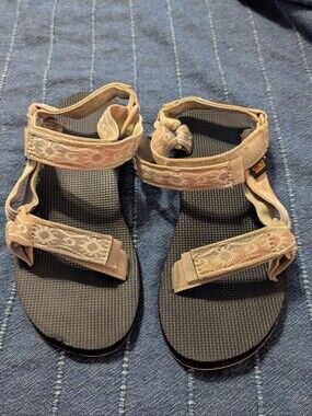 Teva Original Universal Sandal "Sunscape" in Waterless Peach Ice, size 6 (EU 37)